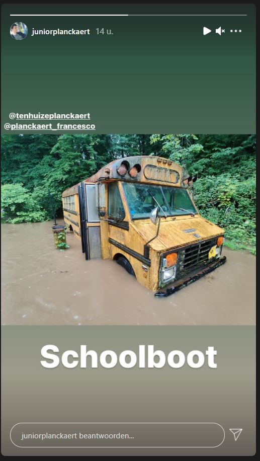De schoolbus van de Planckaerts