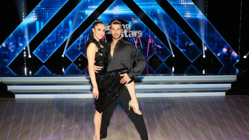 Nina Derwael met danspartner Simone Arena