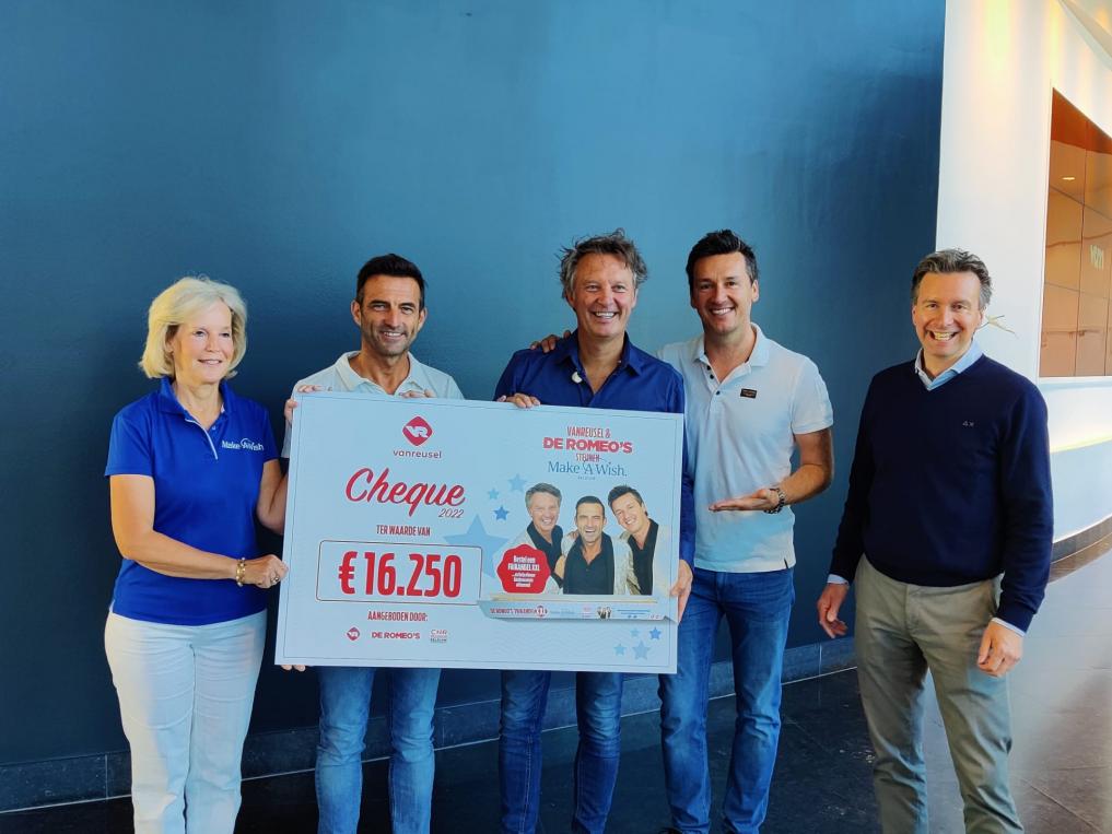 Cheque voor Make A Wish