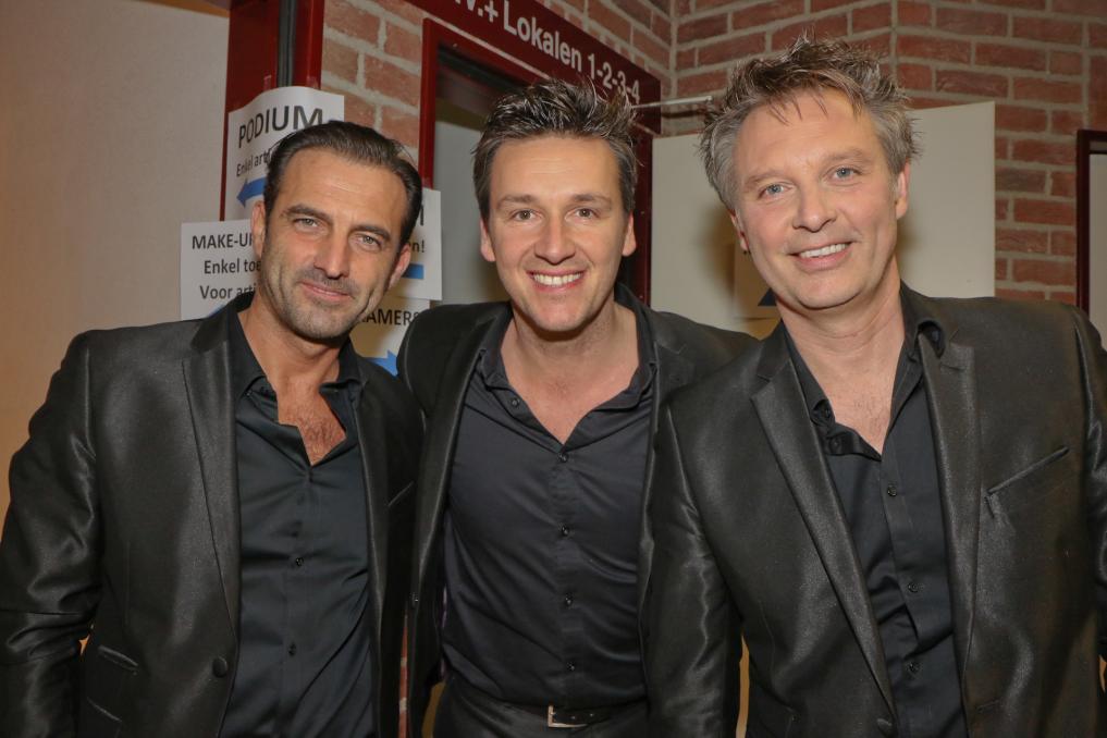 Gunther Levi, Davy Gilles en Chris Van Tongelen van De Romeo's