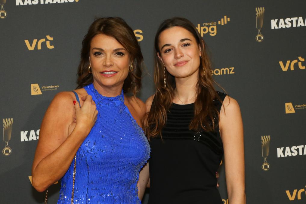 Goedele Liekens met dochter Celeste