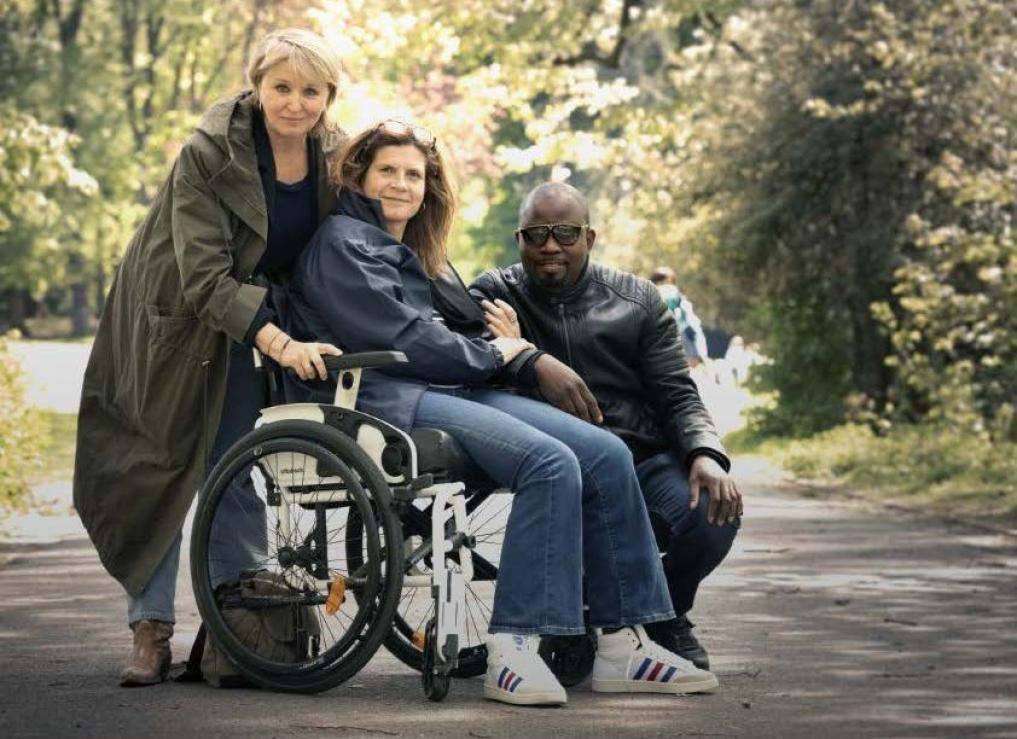 Lieve Blancquaert en regisseur Nathalie Basteyns