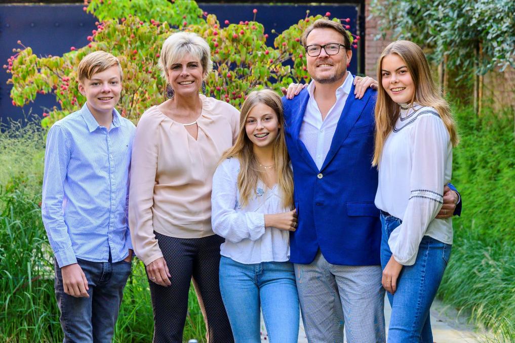 Prins Constantijn, Prinses Laurentien en hun kinderen Graaf Claus-Casimir, Gravin Leonore en Gravin Eloise.