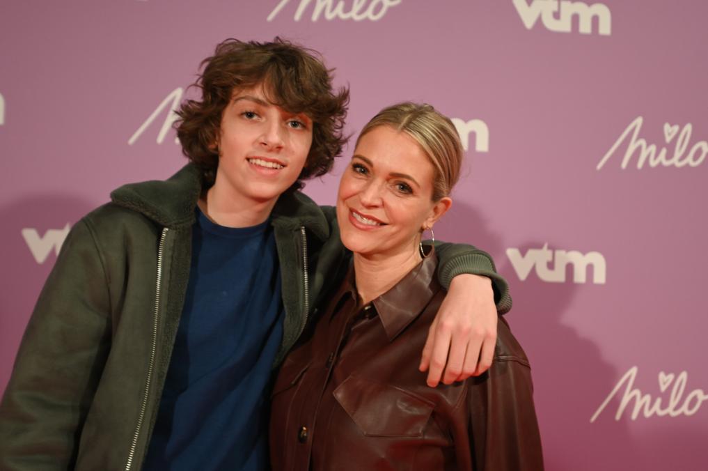 Karen Damen en zoon Sky