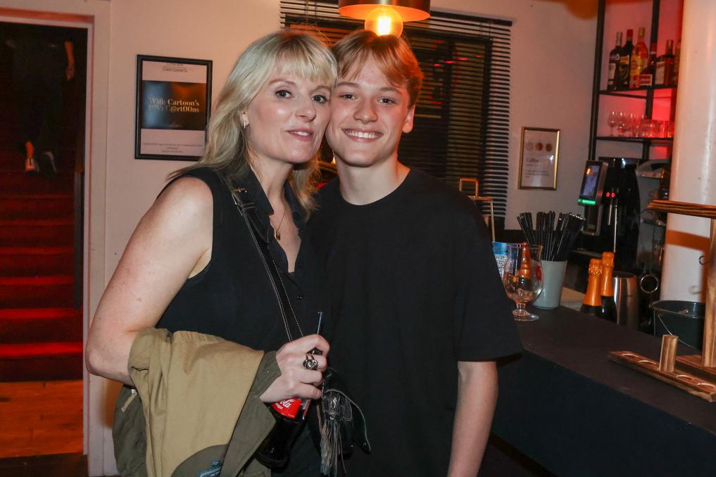 Cathérine Moerkerke met haar zoon Eliott