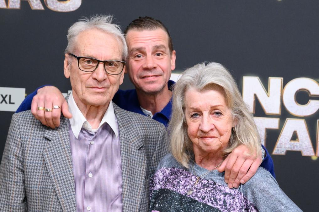 Sam Gooris met zijn vader en moeder