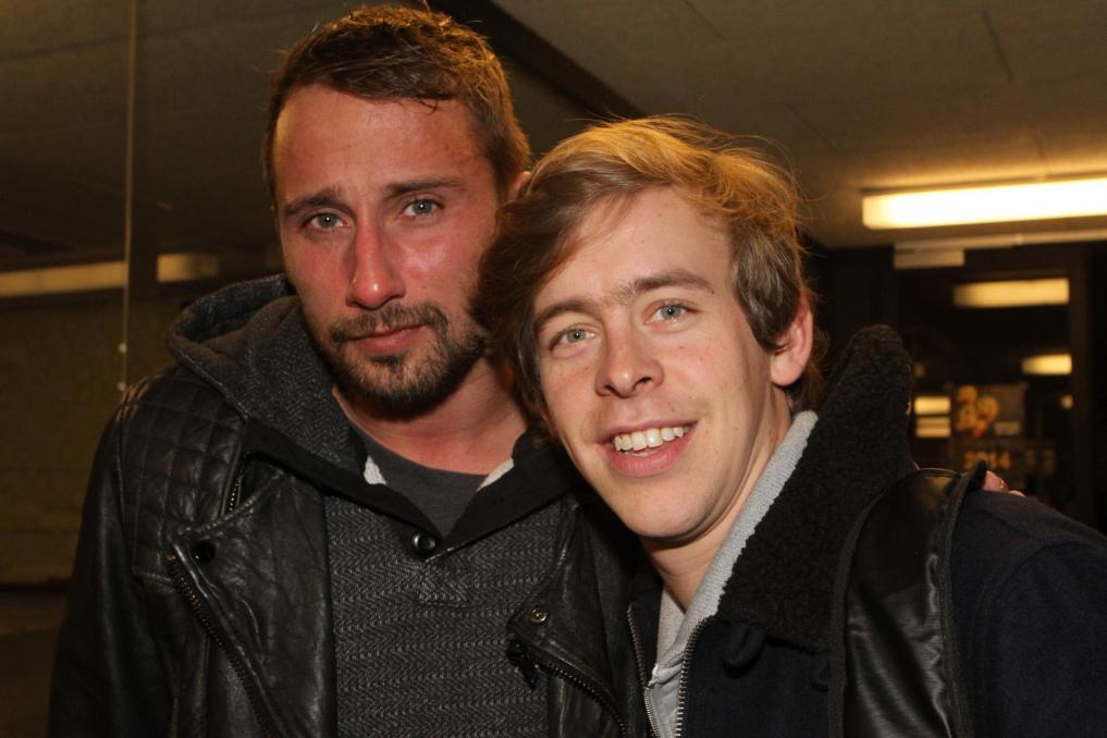 Matthias Schoenaerts en Jonas Van Geel